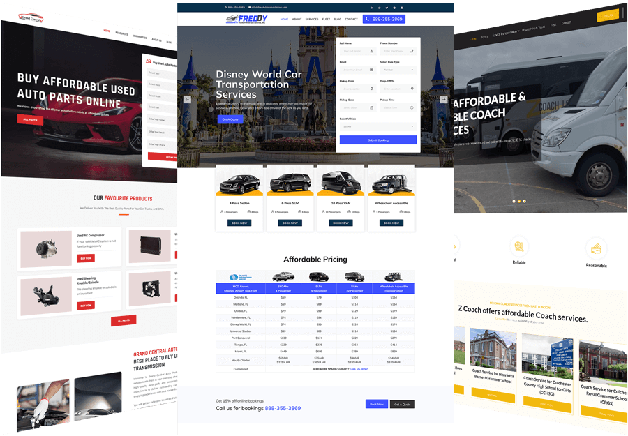 CMS-Based Transportation Website