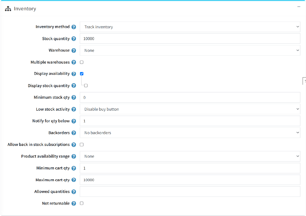 Advanced Inventory Management