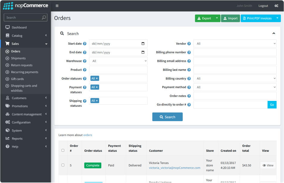 Efficient Order Processing System